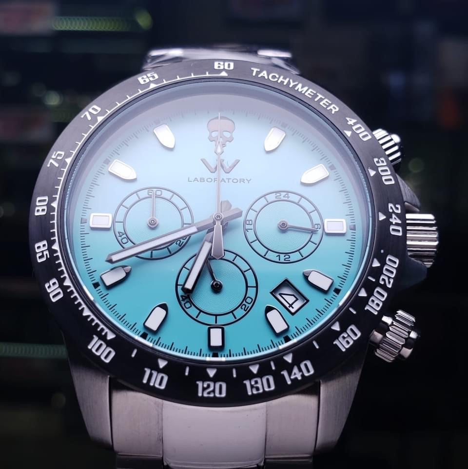 Speed - Black T-Blue Skull 10