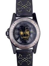 Load image into Gallery viewer, Hallow SKULL face watch - Black / Black