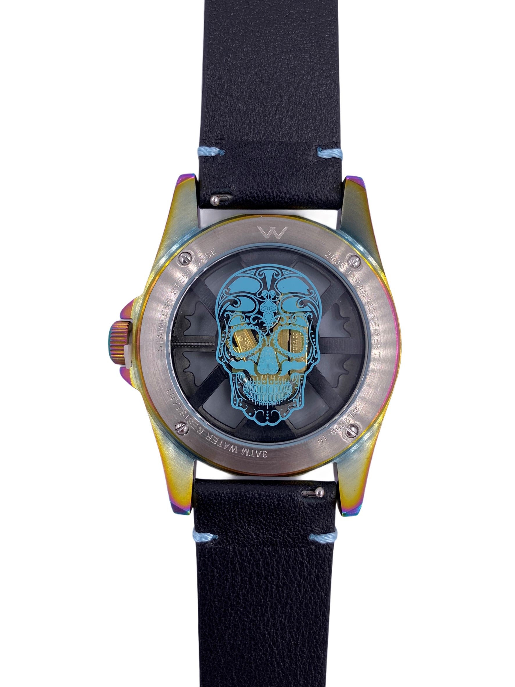 Hallow SKULL face watch - Iridescent