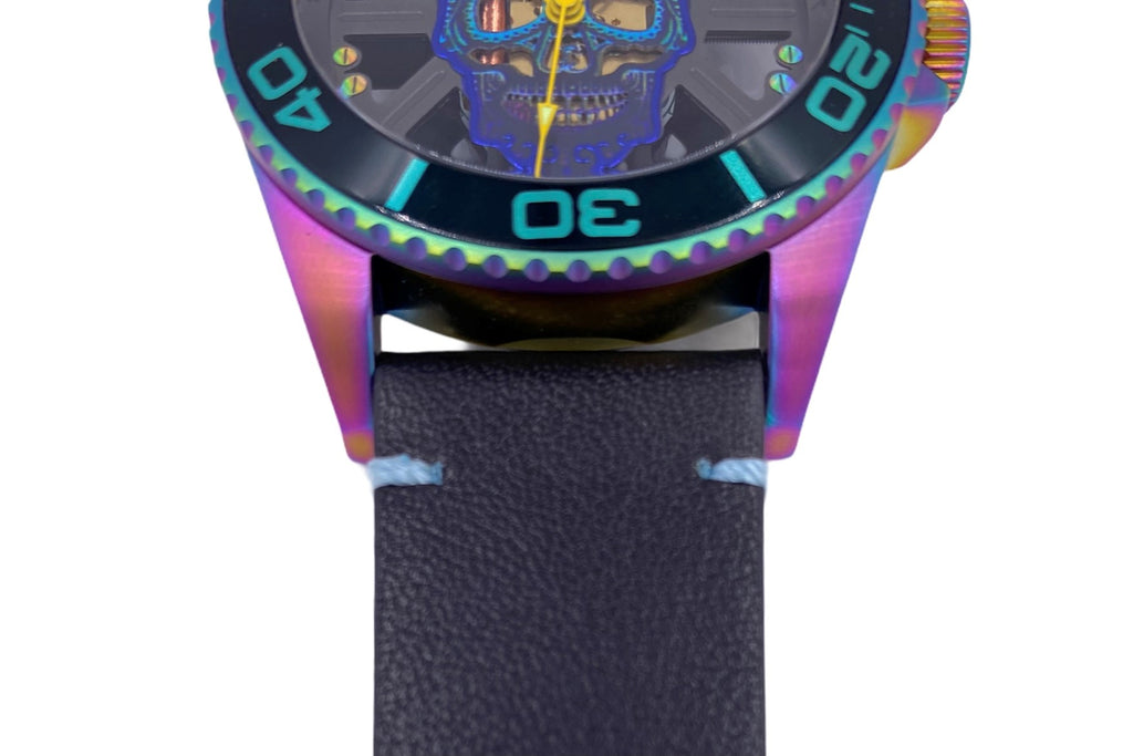 Hallow SKULL face watch - Iridescent