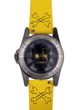 Load image into Gallery viewer, Hallow SKULL face watch - Black / Yellow