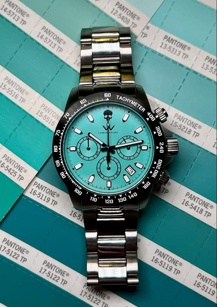 Speed - Black T-Blue Skull 10