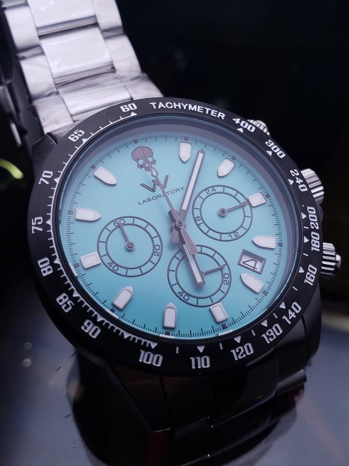 Speed - Black T-Blue Skull 10