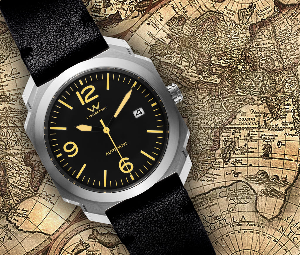 Modern Gents Automatic Watch - Silver / Black  WL10050-10