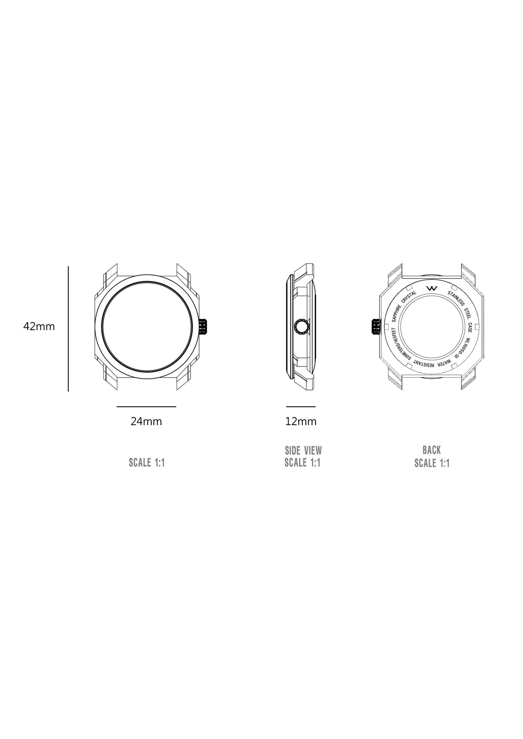 Modern Gents Automatic Watch - Military Green  WL10050-09