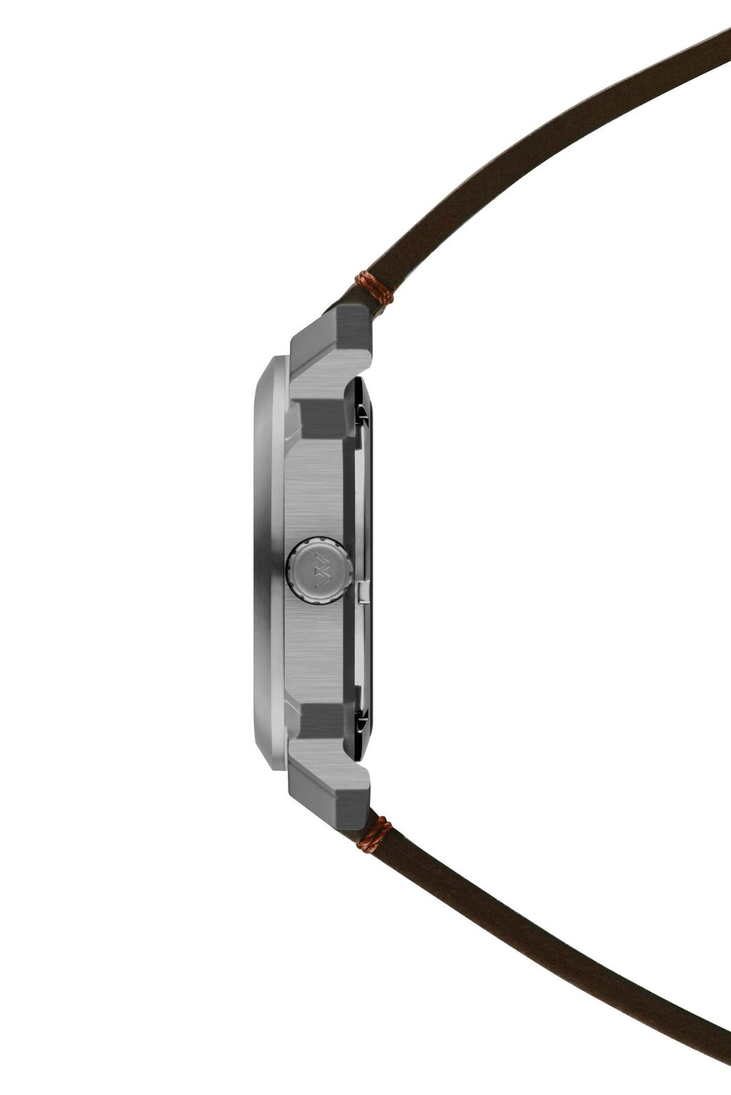 Modern Gents Automatic Watch - Gun / Brown  WL10050-11