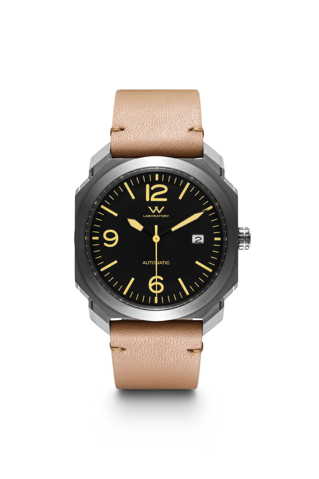 Modern Gents Automatic Watch - Black / Khaki  WL10050-08