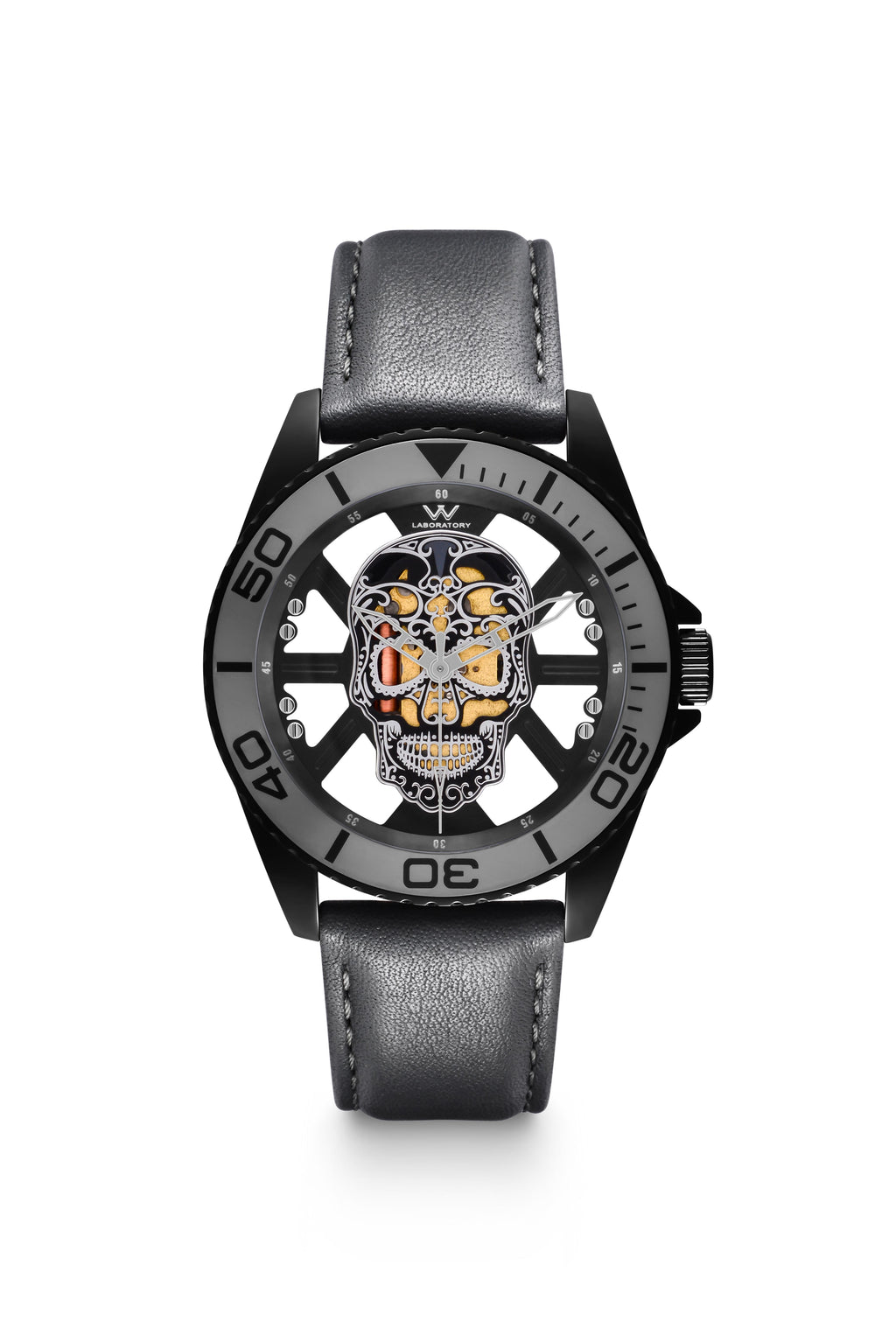 Hallow SKULL face watch - Grey Black