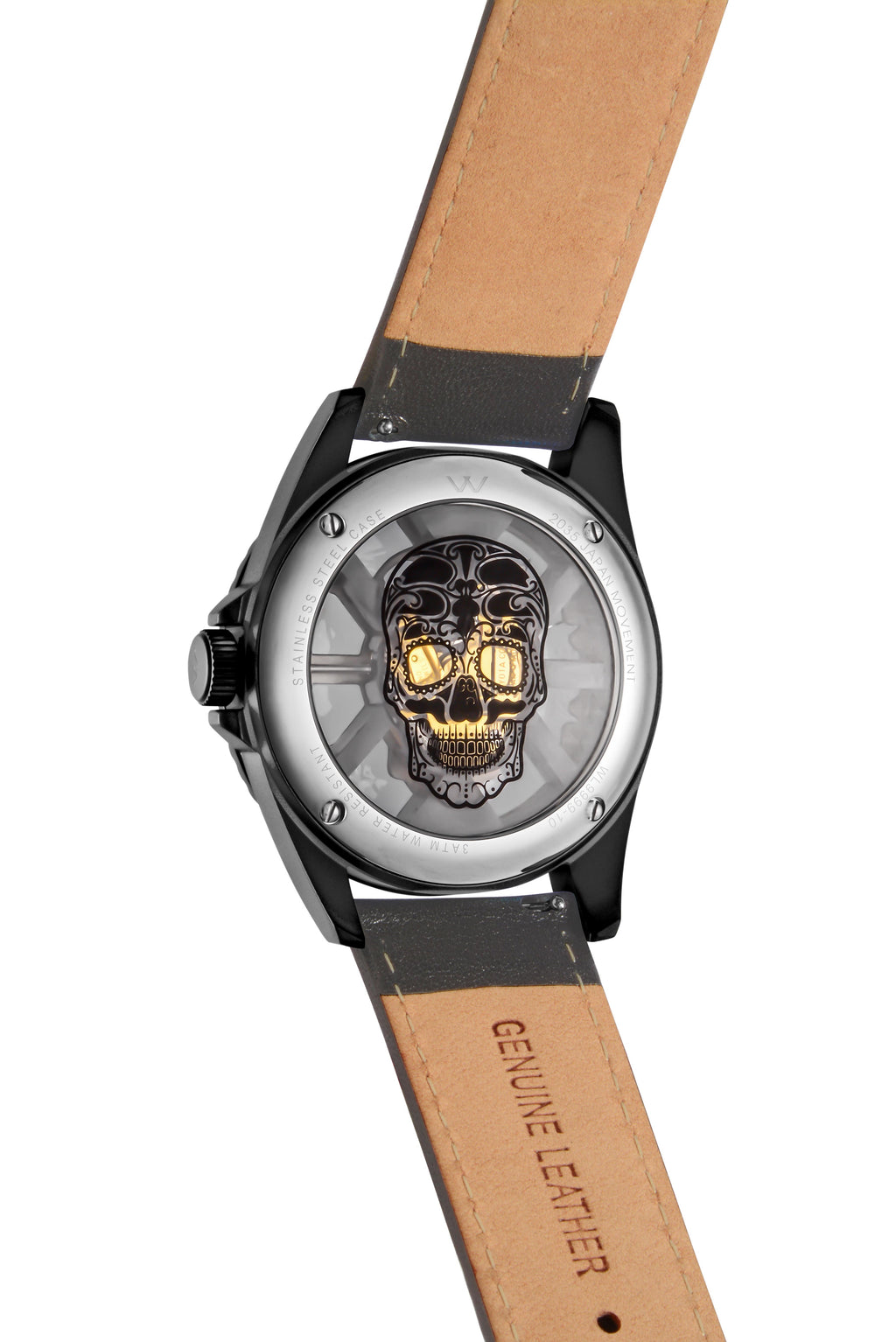 Hallow SKULL face watch - Grey Black