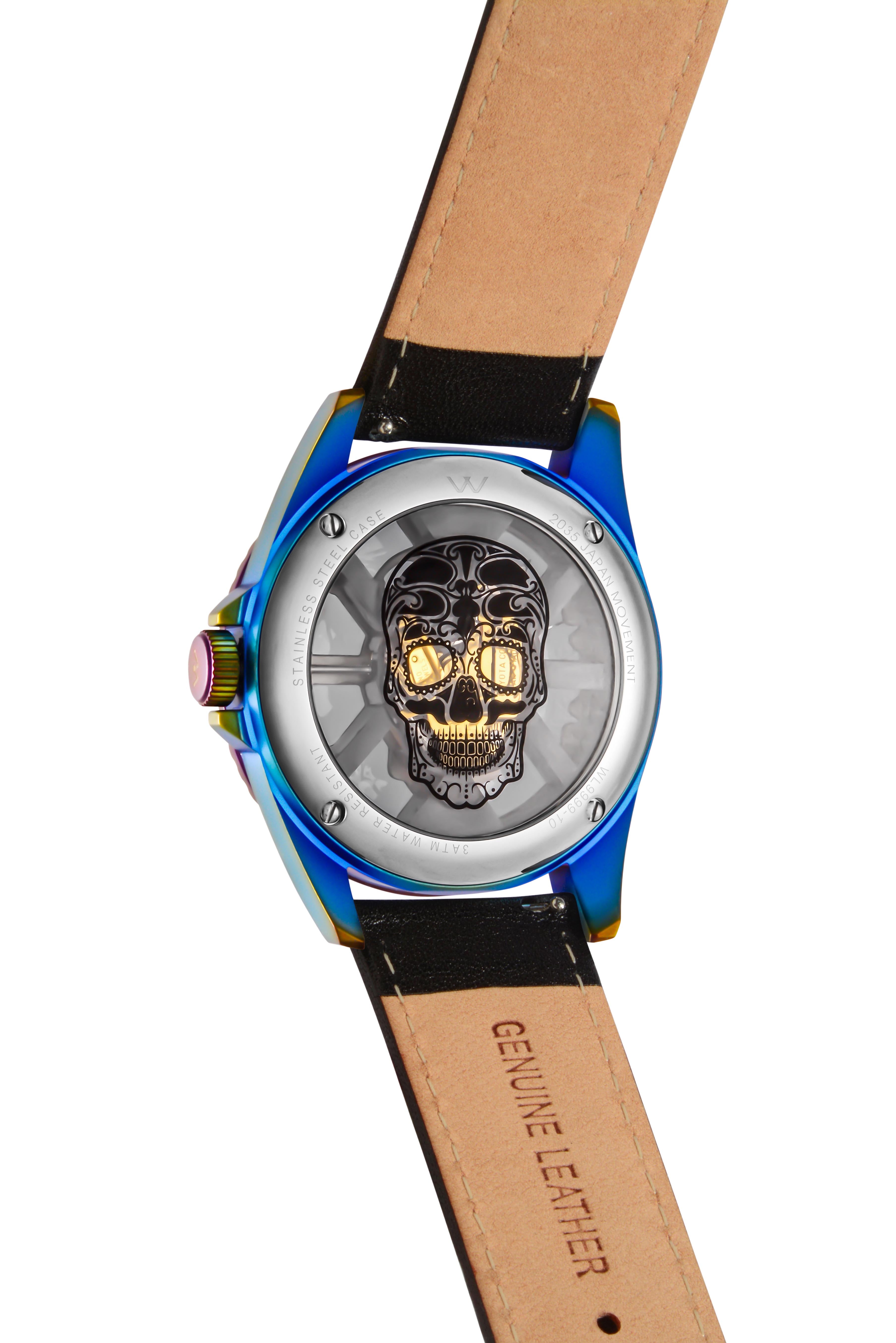 Hallow SKULL face watch - Rainbow