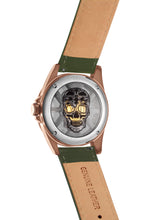 Load image into Gallery viewer, Hallow SKULL face watch - Rose Gold  / Green