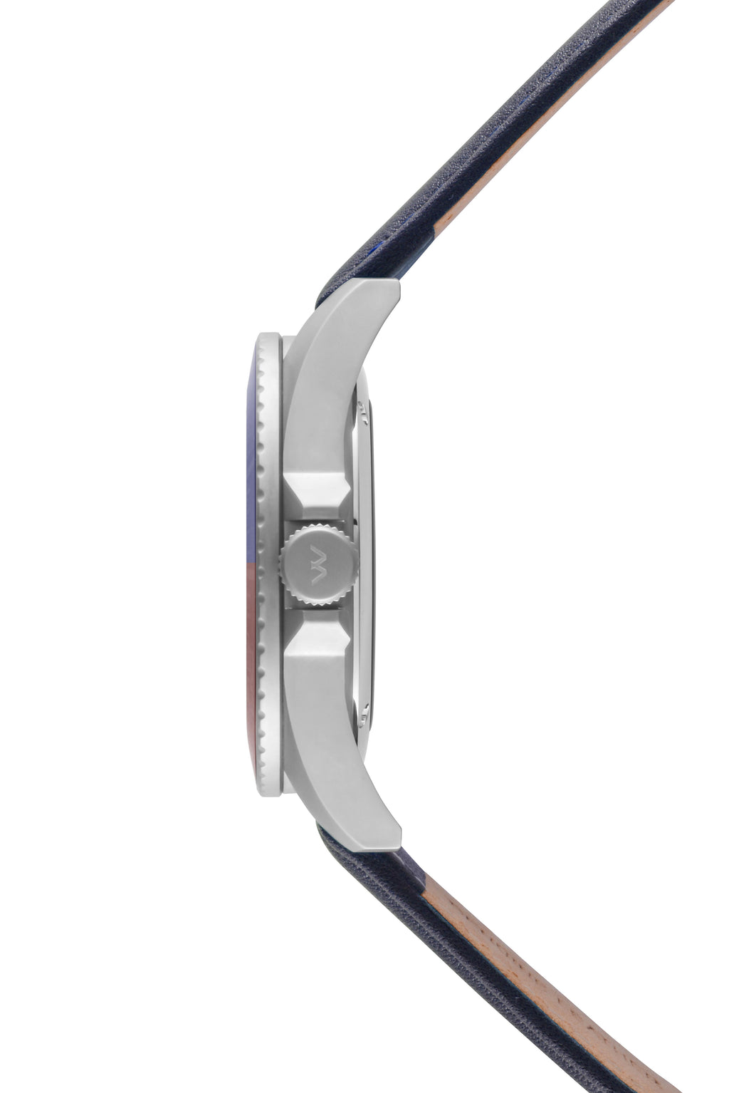 Hallow SKULL face watch - Stainless Steel Black and Blue Bezel